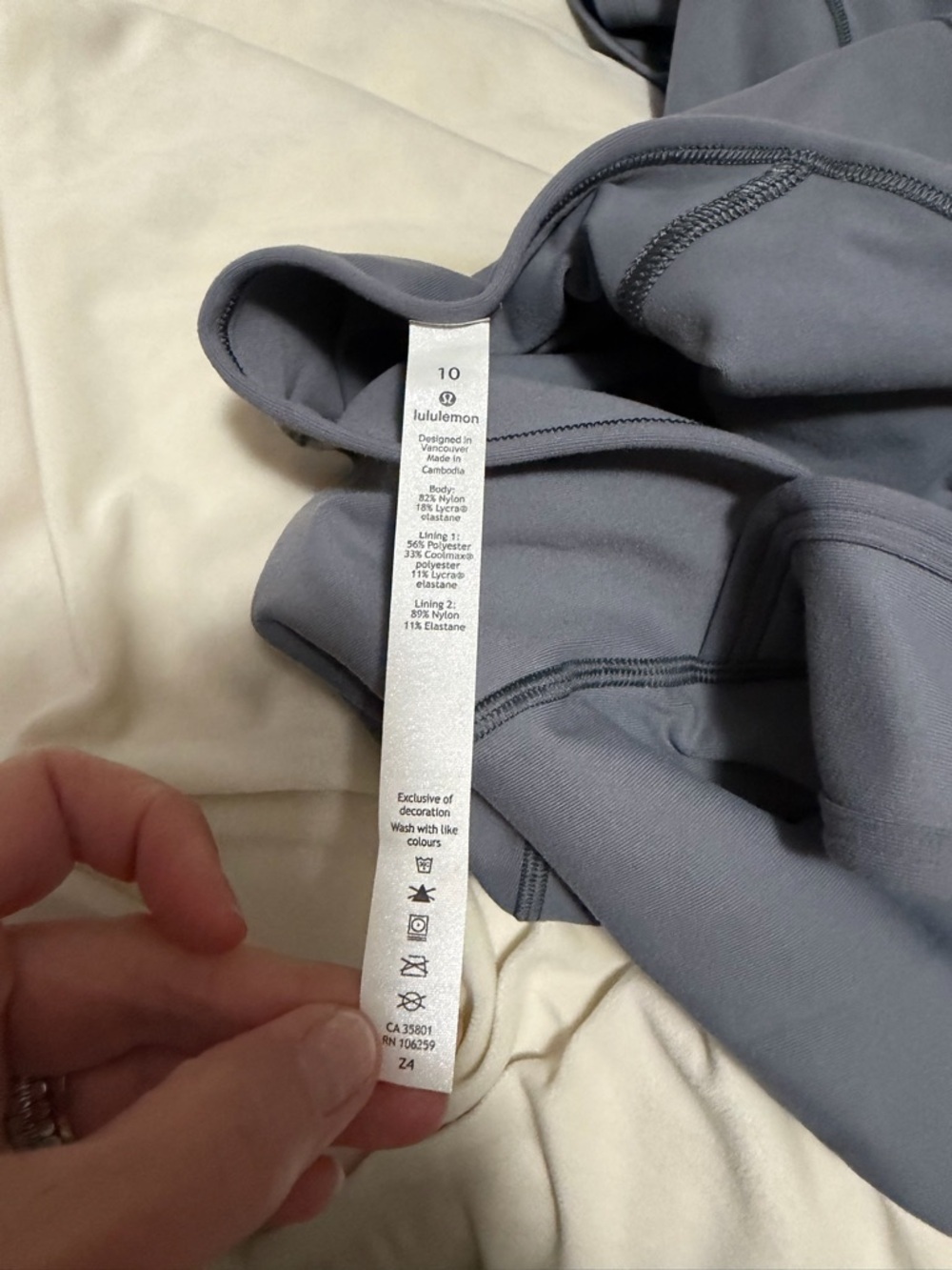 lululemon athletica Picnic Play Cross-Back Midi Dress Steamboat Blue Women’s 10 - Picture 6 of 6